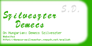 szilveszter demecs business card